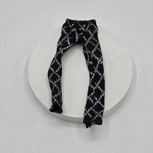 Monster High Frankie Stein Doll Black & Silver Argyle Pants Tights